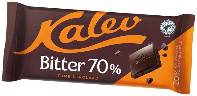 Kalev Bitter 70% tume šokolaad 100 g