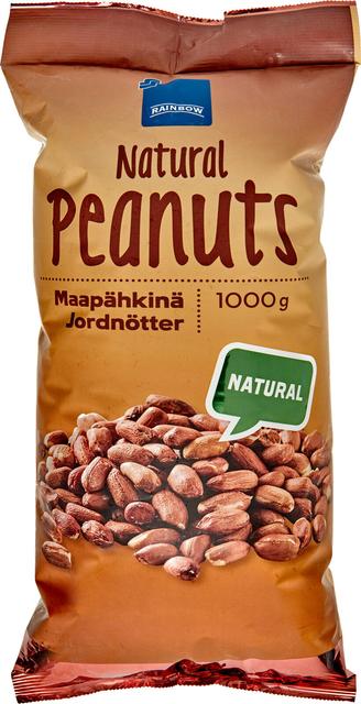 Rainbow 1kg Natural Peanuts maapähkinä