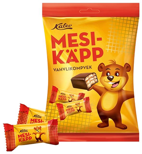 Kalev Mesikäpp vahvli- ja pähklikreemiga kompvekid 150 g