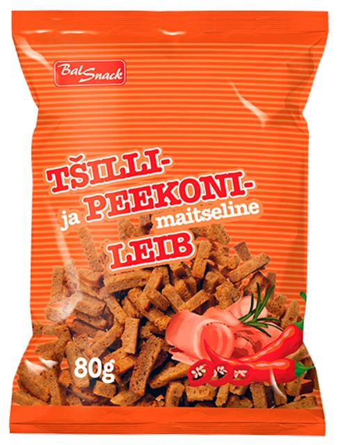 Tšilli- ja peekonimaitseline leib