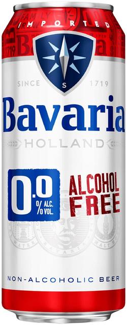 Bavaria 0,0% Premium Original Non-Alcoholic Beer 50 cl tölkki alkoholiton olut