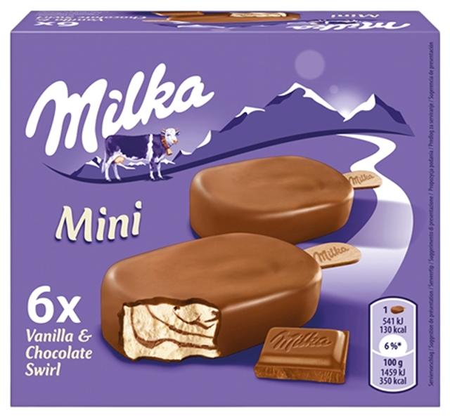 Jäätis Milka Mini pulk 6x50ml multipakk