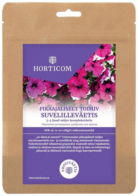 Pikaajaliselt toimiv suvelilleväetis Horticom 750g