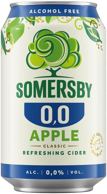 Somersby Apple alkoholiton omenasiideri 0,0 % tölkki 0,33 L