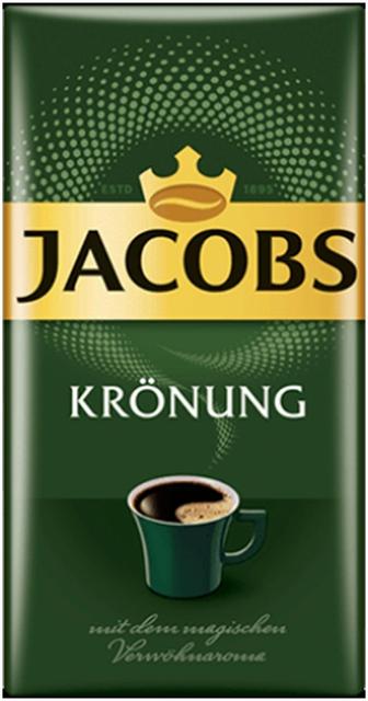 Jacobs Krönung Classic 500 g, tummapaahtoinen suodatinkahvi tyhjiöpakkauksessa