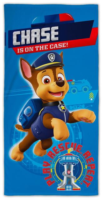 Lasten kylpypyyhe Paw Patrol 70x140 cm sininen