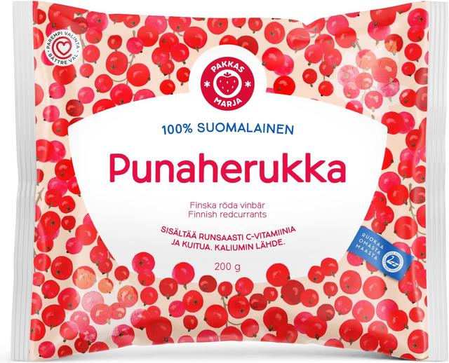 Pakkasmarja  100% suomalainen punaherukka 200g