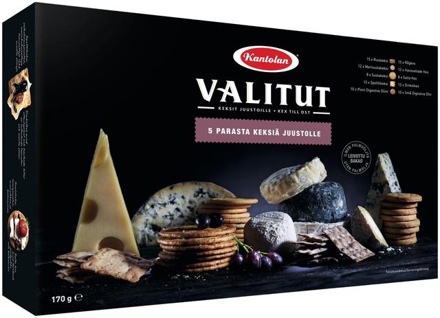 Kantolan Valitut 5 Parasta suolakeksilajitelma 170g
