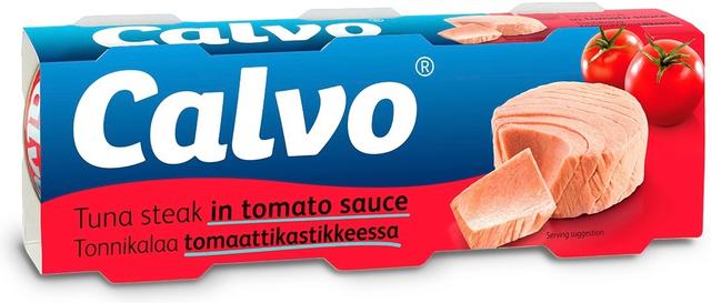 Calvo tonnikala tomaattikastikeessa 3x80/52g