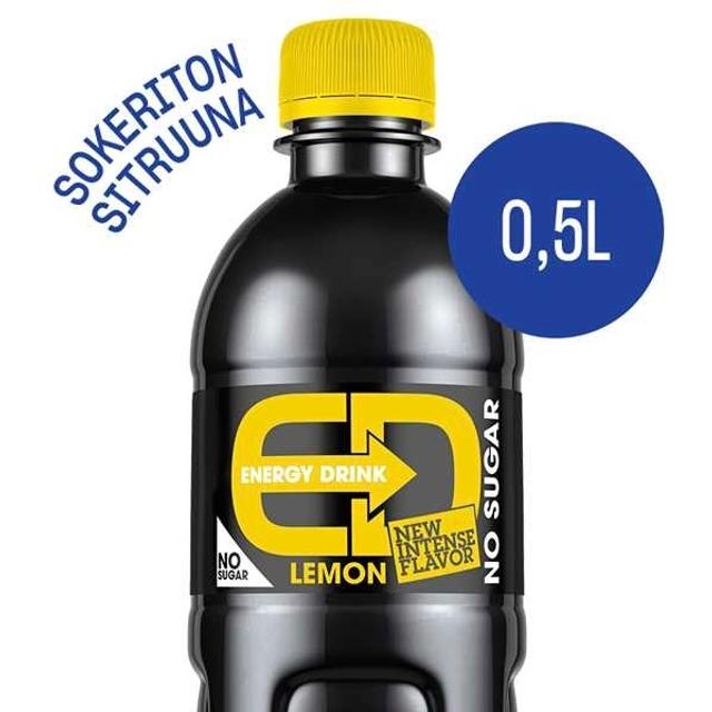 ED Lemon No Sugar Energiajuoma 0,5 l
