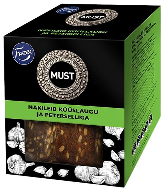 Fazer must näkileib küüslaugu ja peterselliga 150 g