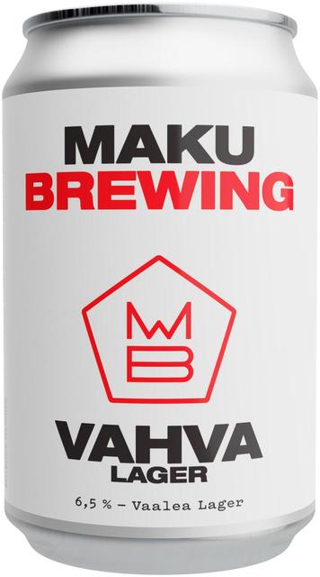 Maku Brewing Vahva Lager olut  6,5% 0,33l tölkki