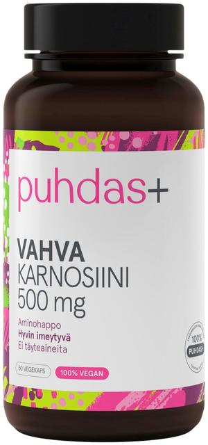 Puhdas+ Vahva Karnosiini 500 mg  50 vegekaps