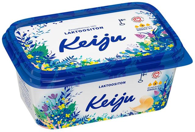 Keiju Laktoositon kasvirasvalevite 70 % 400 g