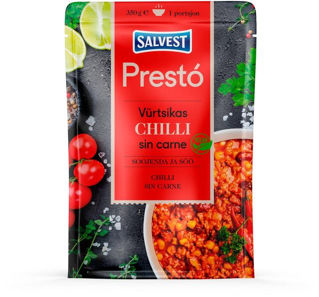 Prestó chilli sin carne 350 g, vegan, gluteenivaba