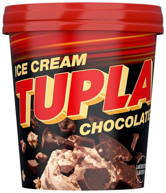 Tupla Laktoositon Chocolate jäätelö 450ml/305g