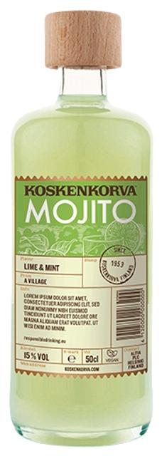 Koskenkorva Mojito piiritusjook 15%vol 500ml