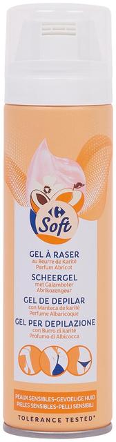 Carrefour Soft Shaving Gel ihokarvanajogeeli 200 ml