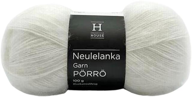 House lanka mohair-villa-akryyli Pörrö 100 g White 208