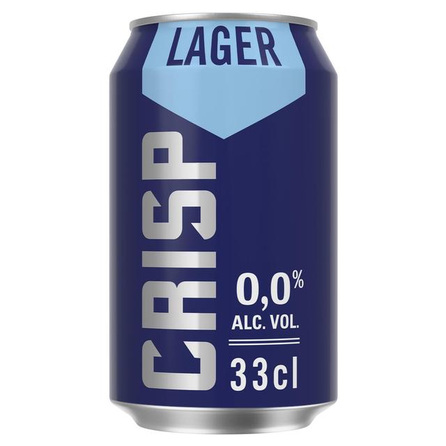 Crisp alkoholiton vaalea lager olut 0 % tölkki 0,33 L