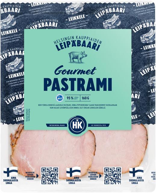 HK Helsingin Kauppiaiden Leipäbaari Gourmet Pastrami 160 g