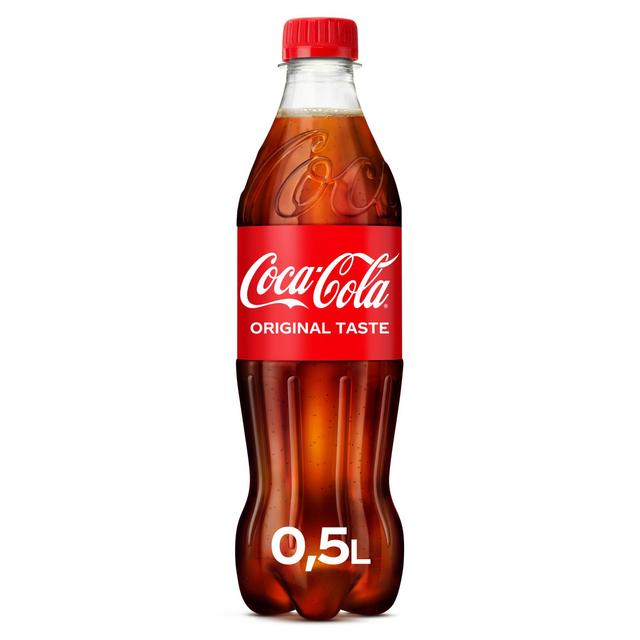 Coca-Cola virvoitusjuoma muovipullo 0,5 L