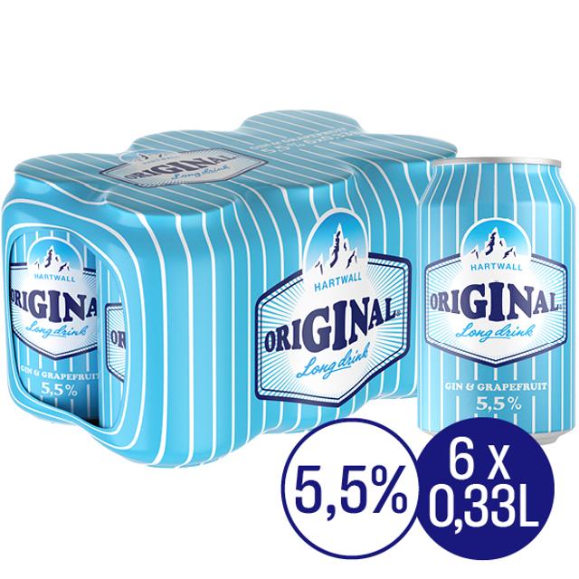 6 x Hartwall Original Long Drink 5,5% 0,33 l