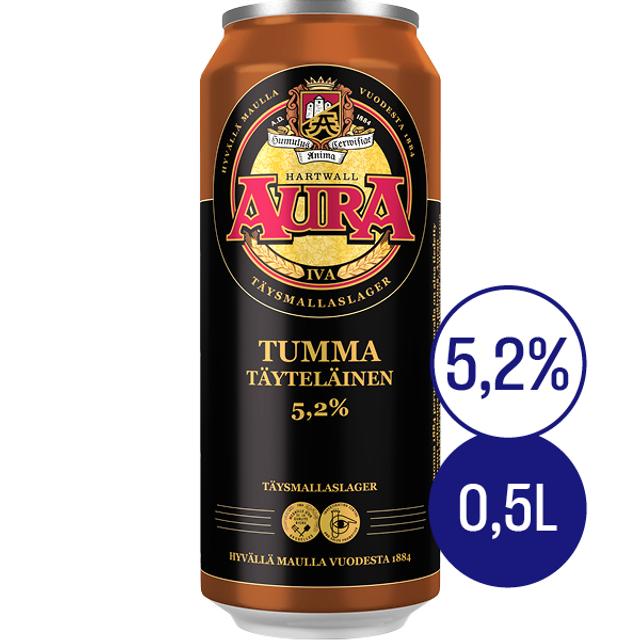 Aura Tumma olut 5,2% 0,5 l