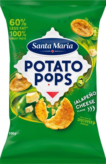 Santa Maria 100G Jalapeño Cheese Potato Pops sipsi