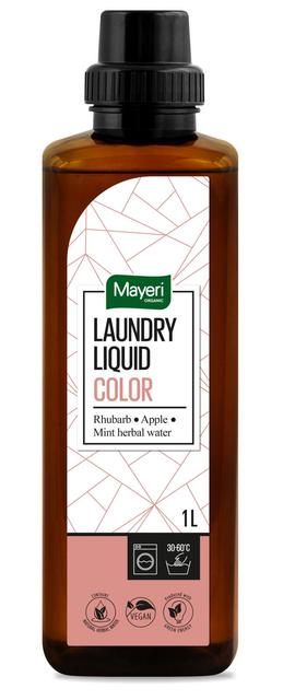 MAYERI ORGANIC PYYKINPESUNESTE COLOR RHUBARB&APPLE - MINT HERBAL WATER 1L