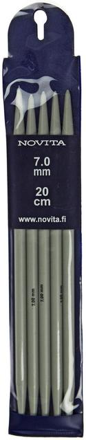 Novita Sukkapuikot 20cm - 8 mm harmaa