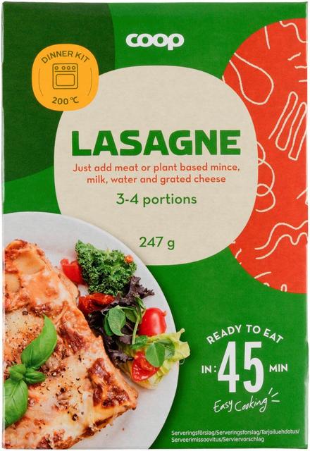 Coop lasagneainekset 247 g