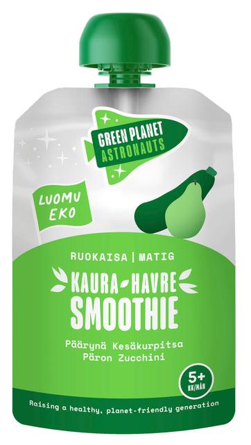 Green Planet Astronauts LUOMU kaurasmoothie kesäkurpitsa-päärynä 100g 5kk+