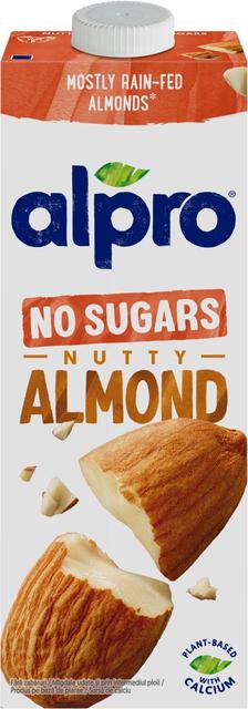 Alpro No Sugars Mantelijuoma ilman sokereita 1L
