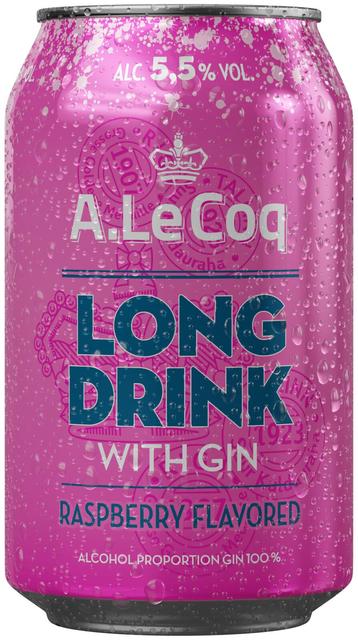 A. Le Coq GIN Raspberry Long Drink 5,5 % 0,33 l tlk