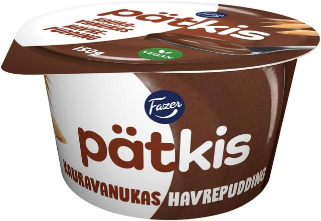 Fazer Pätkis Kauravanukas, Kaurapohjainen mintunmakuinen kaakaovanukas 150 g