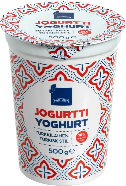 Rainbow jogurtti turkkilainen 10% rasvaa 500g