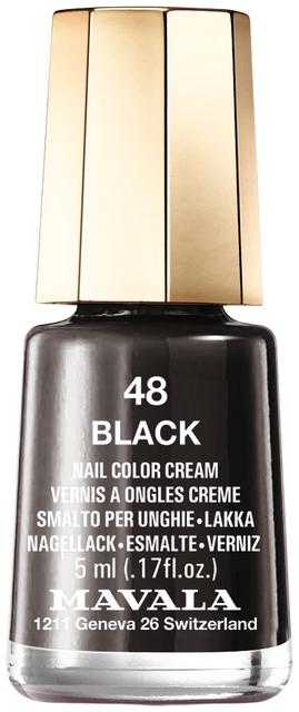 Mavala 5ml Nail Polish 48 Black kynsilakka