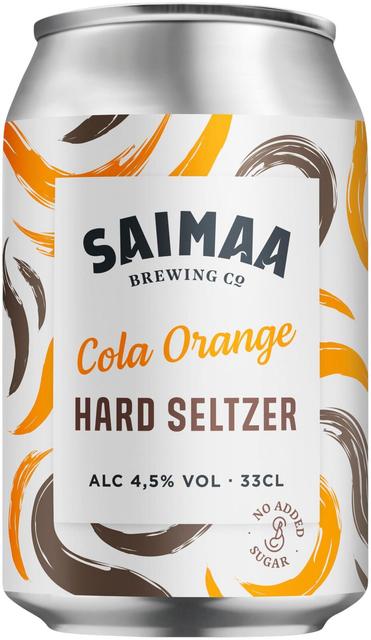 Saimaa Hard Seltzer Cola Orange 4,5% 0,33l tlk