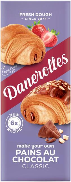 Danerolles Pains au Chocolat suklaarulla paistovalmis taikina 6kpl/275g
