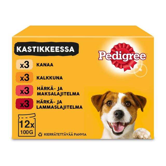 Pedigree Suosikit Lajitelma sis. porkkanaa kastikkeessa (12 x 100 g)