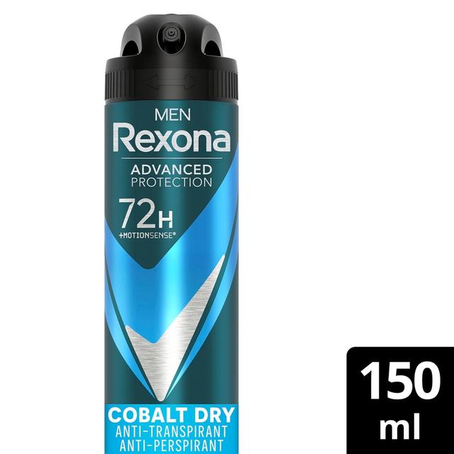 Rexona Advanced Protection Cobalt Dry Antiperspirantti Deodorantti Spray miehille 150 ml