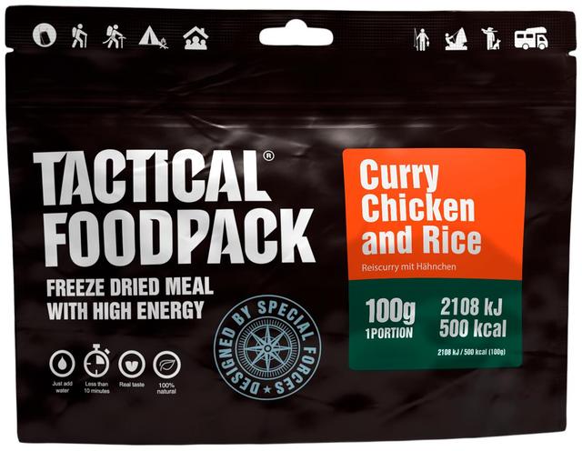 Tactical Foodpack currykanaa riisillä