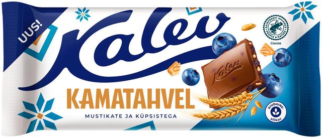KALEV Kamatahvel mustikate ja küpsistega 100g