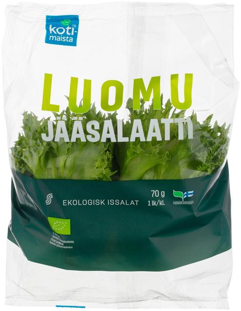 Kotimaista jääsalaatti luomu 70 g