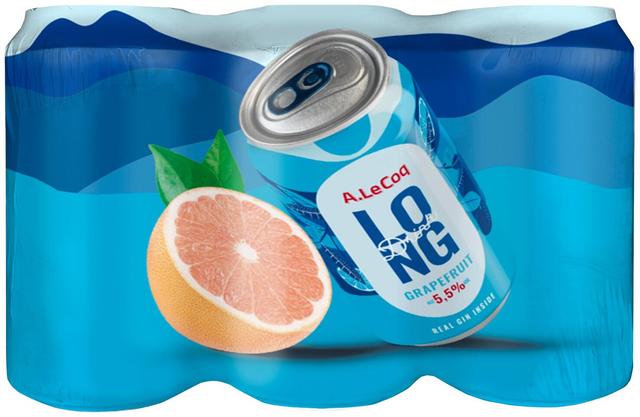 A. Le Coq Long Drink Grapefruit 5,5%vol 6x0,33ml