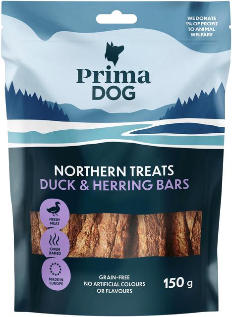 PrimaDog Northern Treats Ankka-sillitanko 150 g