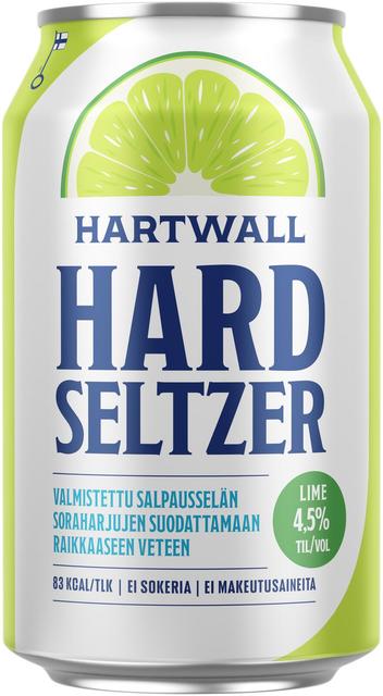 Hartwall Hard Seltzer Lime 4,5% 0,33 l