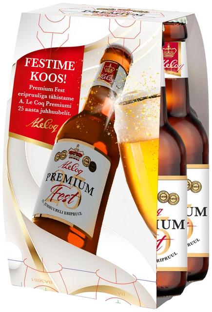 A. Le Coq Premium Fest õlu 5%vol 4x275ml