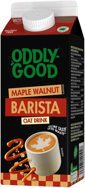 Oddlygood Barista kaerajook vahtrasiirupi-kreekapähkli, gluteenivaba, UHT 750 ml